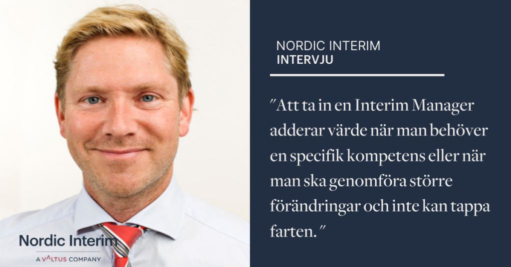 Niklas Hjelmsäter, Interim CFO